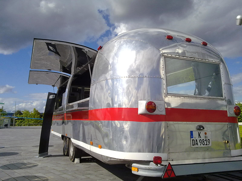 Airstream-Trailer beim Mercedes-Benz Museum